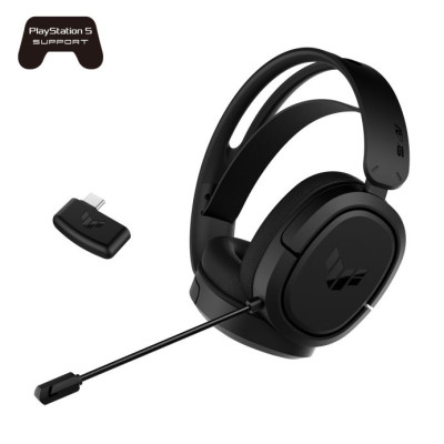 Wireless gaming headphones Asus TUF Gaming H1 Wireless Color:black Wireless gaming headphones Asus TUF Gaming H1 Wireless Color:black