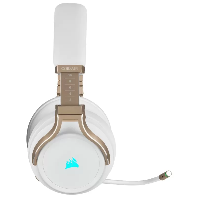 Wireless Gaming Over-Ear Headphones with Built-in Microphone Corsair VIRTUOSO RGB WIRELESS High-Fidelity Gaming Headset - white Wireless Gaming Over-Ear Headphones with Built-in Microphone Corsair VIRTUOSO RGB WIRELESS High-Fidelity Gaming Headset - white