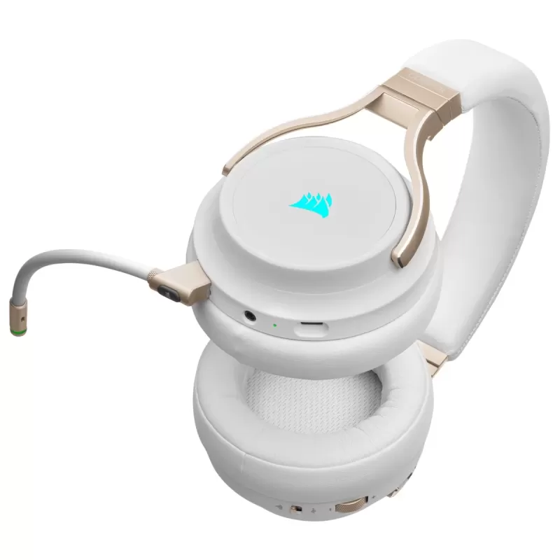 Wireless Gaming Over-Ear Headphones with Built-in Microphone Corsair VIRTUOSO RGB WIRELESS High-Fidelity Gaming Headset - white Wireless Gaming Over-Ear Headphones with Built-in Microphone Corsair VIRTUOSO RGB WIRELESS High-Fidelity Gaming Headset - white