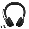 אוזניות קשת אלחוטיות עם מיקרופון מובנה Jabra Evolve2 65 UC USB-A Bluetooth Stereo Headset צבע שחור