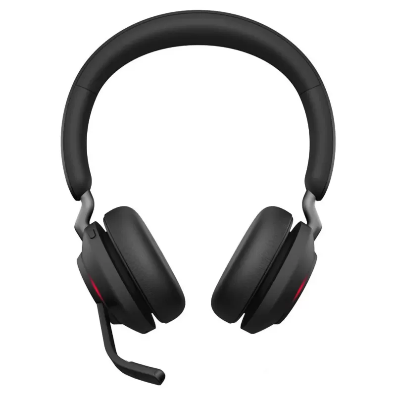 אוזניות קשת אלחוטיות עם מיקרופון מובנה Jabra Evolve2 65 UC USB-A Bluetooth Stereo Headset צבע שחור
