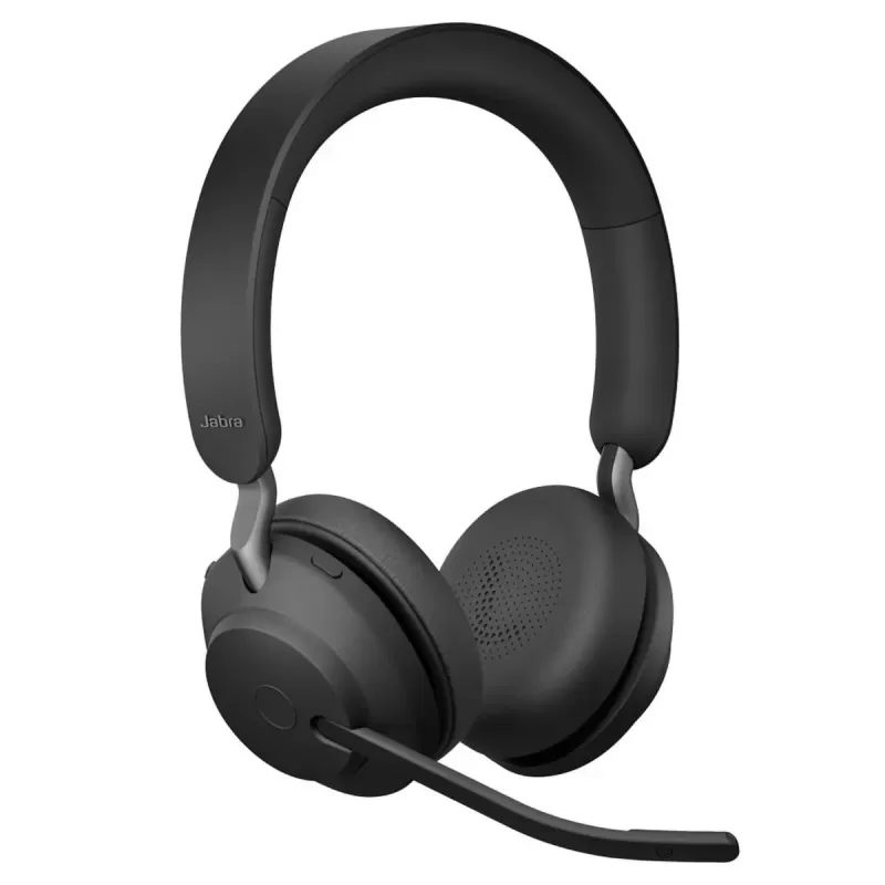אוזניות קשת אלחוטיות עם מיקרופון מובנה Jabra Evolve2 65 UC USB-A Bluetooth Stereo Headset צבע שחור