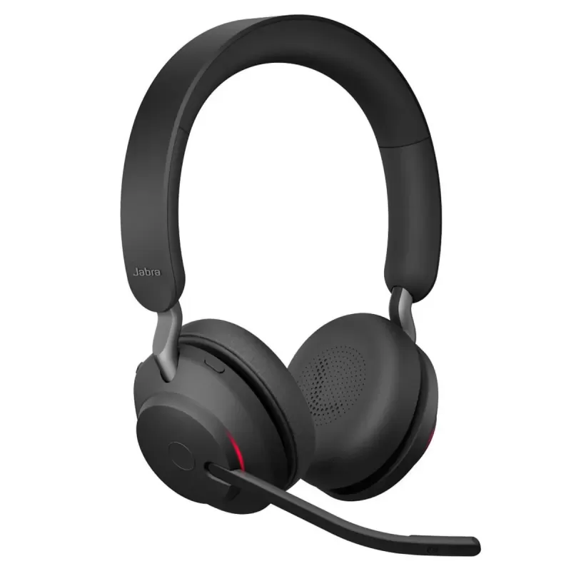 אוזניות קשת אלחוטיות עם מיקרופון מובנה Jabra Evolve2 65 UC USB-A Bluetooth Stereo Headset צבע שחור