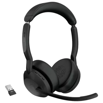 Wireless headband headphones with built-in microphone Jabra Evolve2 55 MS USB-A Stereo