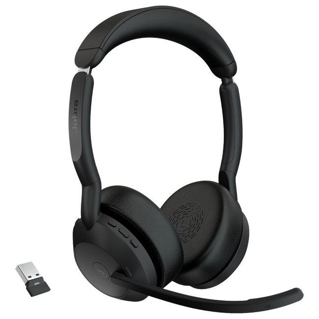 Беспроводные наушники с дужкой и встроенным микрофоном Jabra Evolve2 55 MS