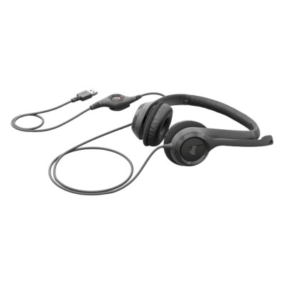 Проводные наушники с оголовьем и встроенным микрофоном. Logitech HS55 WIRELESS Проводные наушники с оголовьем и встроенным микрофоном. Logitech HS55 WIRELESS