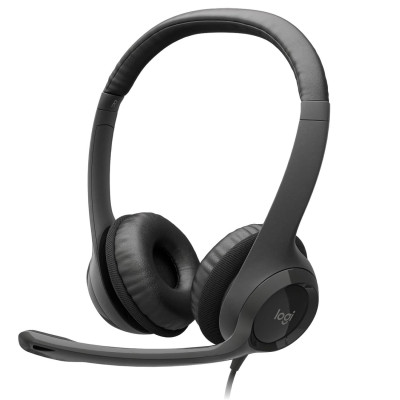 Проводные наушники с оголовьем и встроенным микрофоном. Logitech HS55 WIRELESS Проводные наушники с оголовьем и встроенным микрофоном. Logitech HS55 WIRELESS