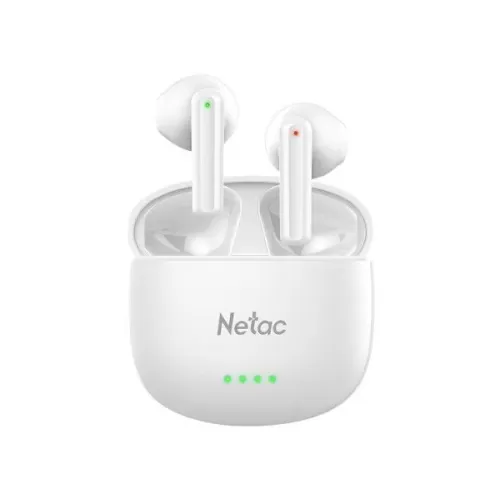 אוזניות אלחוטיות Netac LK35 Bluetooth 5.3 Up to 6Hrs Play לבן Stereo