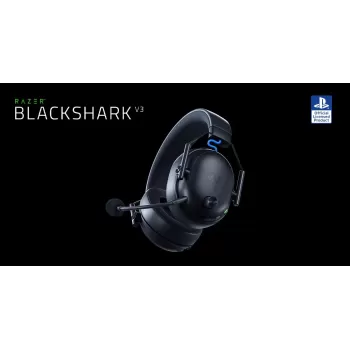 אוזניות גיימינג אלחוטיות RAZER BlackShark V3 for PlayStation - שחור