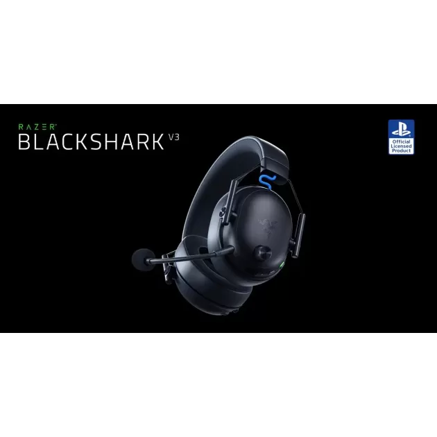 Wireless gaming headphones RAZER BlackShark V3 for PlayStation - black