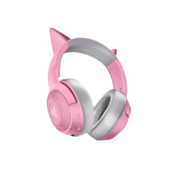 אוזניות גיימינג אלחוטיות RAZER Kraken BT - Kitty Edition צבע ורוד אוזניות גיימינג אלחוטיות RAZER Kraken BT - Kitty Edition צבע ורוד