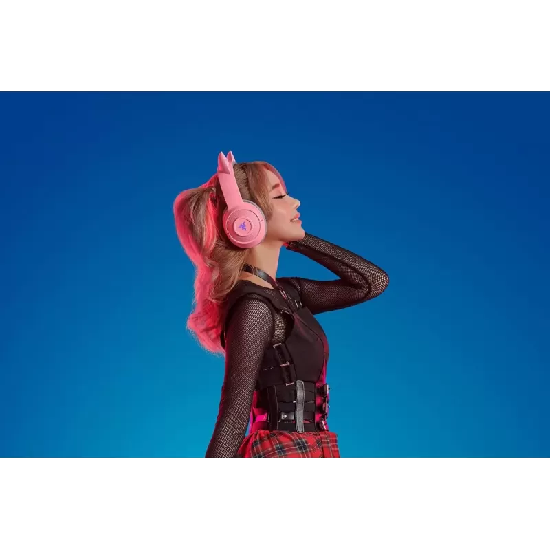 Wireless gaming headphones RAZER Kraken BT - Kitty Edition Color:pink Wireless gaming headphones RAZER Kraken BT - Kitty Edition Color:pink