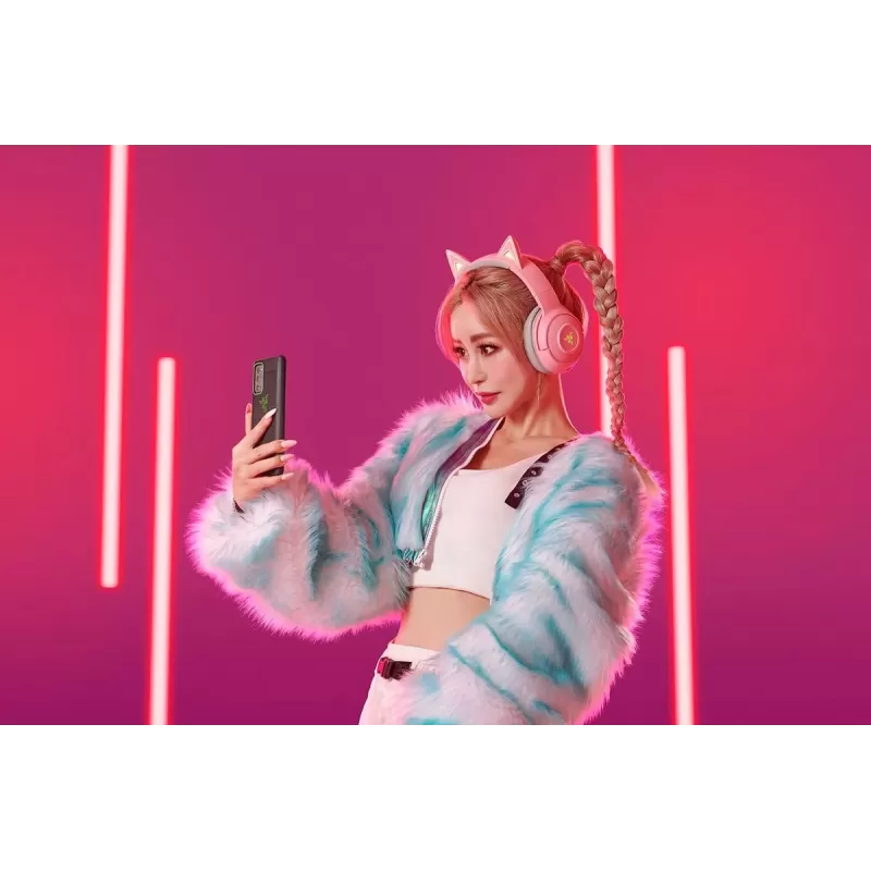Wireless gaming headphones RAZER Kraken BT - Kitty Edition Color:pink Wireless gaming headphones RAZER Kraken BT - Kitty Edition Color:pink