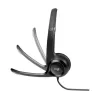 Проводные моно накладные наушники с встроенным микрофоном Logitech H390 Headset With Mic USB Цвет:чёрный