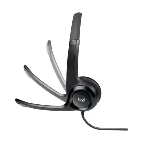Проводные моно накладные наушники с встроенным микрофоном Logitech H390 Headset With Mic USB Цвет:чёрный