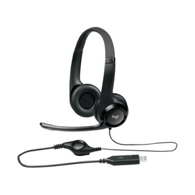 Беспроводные моно накладные наушники с встроенным микрофоном Logitech H390 Беспроводные моно накладные наушники с встроенным микрофоном Logitech H390