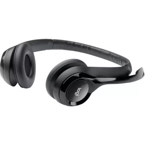 Проводные моно накладные наушники с встроенным микрофоном Logitech H390 Headset With Mic USB Цвет:чёрный