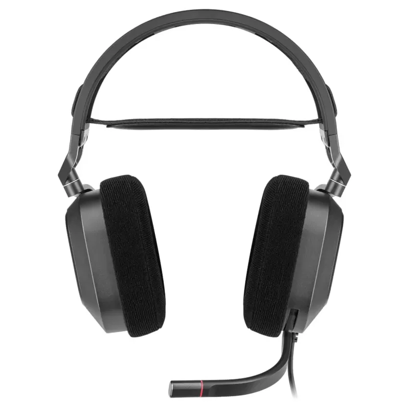 Wired Gaming Headset with Built-in Microphone Corsair HS80 RGB USB black
