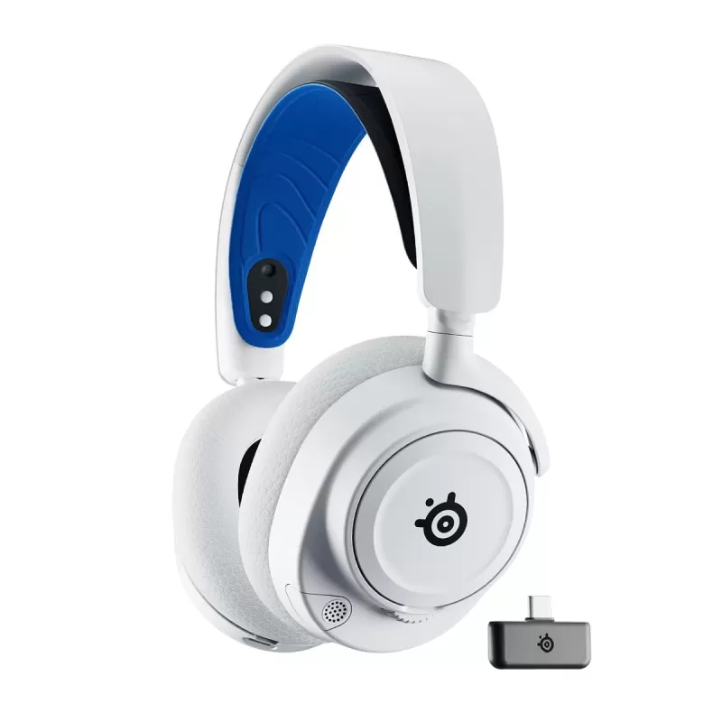 Wireless gaming headband headphones with built-in microphone SteelSeries Arctis Nova 7P white Wireless gaming headband headphones with built-in microphone SteelSeries Arctis Nova 7P white