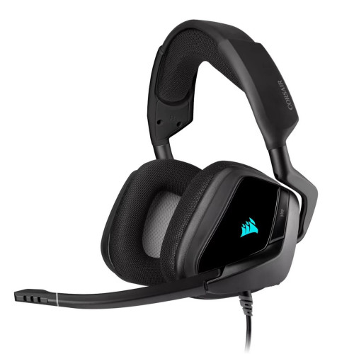 Wired gaming headband headphones Corsair VOID RGB ELITE USB Premium black