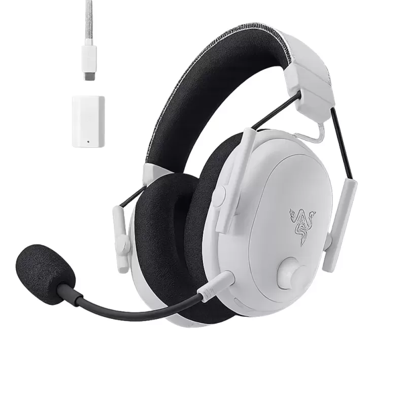 אוזניות גיימינג אלחוטיות RAZER BlackShark V3 Pro - לבן