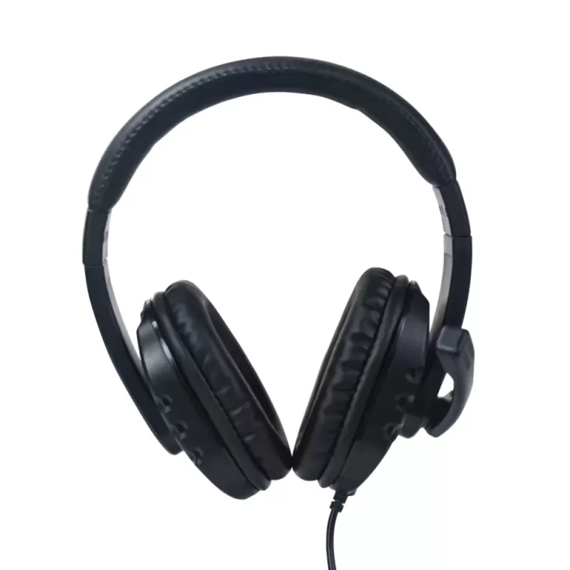 Wired Headphones Silver Line HS-009 with USB and Mic Color:black blue
