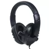 Wired Headphones Silver Line HS-009 with USB and Mic Color:black blue