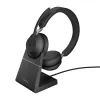 אוזניות Jabra Evolve2 65 UC Stereo USB-A Bluetooth + Stand