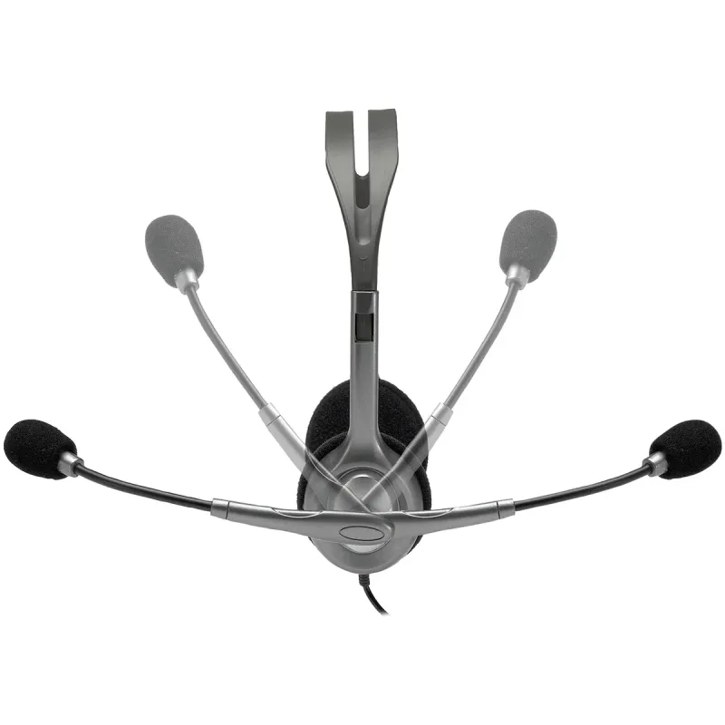 Wired Headphones Logitech H110 3.5mm Color:gray Wired Headphones Logitech H110 3.5mm Color:gray