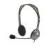 אוזניות חוטיות Logitech H110 3.5mm צבע אפור