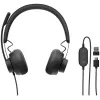 Wired Headphones Logitech Zone Wired Teams Color:gray Wired Headphones Logitech Zone Wired Teams Color:gray