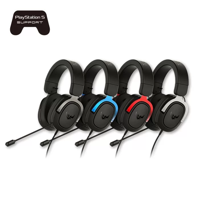 אוזניות גיימינג Virtual 7.1 surround sound Asus TUF GAMING H3 אדום אוזניות גיימינג Virtual 7.1 surround sound Asus TUF GAMING H3 אדום