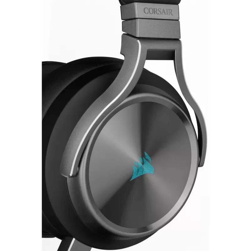 Wireless Gaming Over-Ear Headphones with Built-in Microphone Corsair VIRTUOSO RGB WIRELESS SE High-Fidelity Gaming Headset - Gunmetal Color:metal