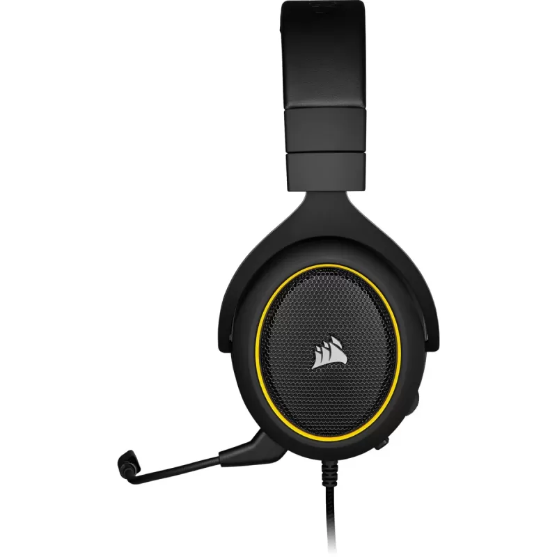 Wired Gaming Headset with Built-in Microphone Corsair HS60 PRO SURROUND Gaming Headset yellow Color:black Wired Gaming Headset with Built-in Microphone Corsair HS60 PRO SURROUND Gaming Headset yellow Color:black
