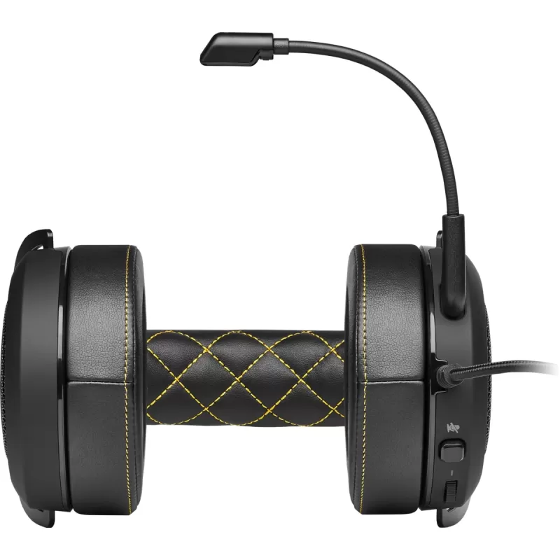 Wired Gaming Headset with Built-in Microphone Corsair HS60 PRO SURROUND Gaming Headset yellow Color:black Wired Gaming Headset with Built-in Microphone Corsair HS60 PRO SURROUND Gaming Headset yellow Color:black