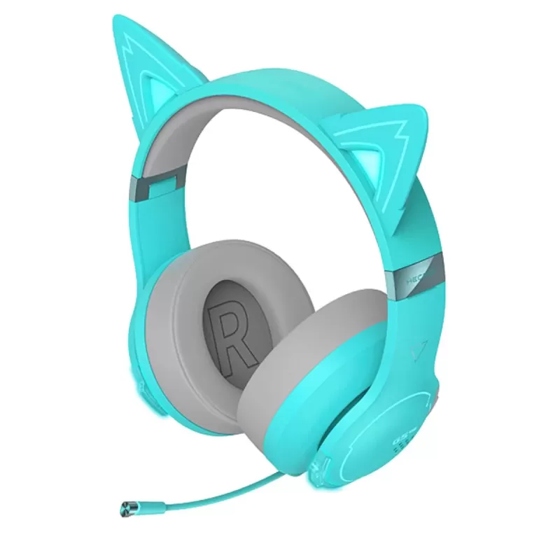 Wireless Gaming Over-Ear Headphones with Built-in Microphone Edifier G5BT NC - Turquoise