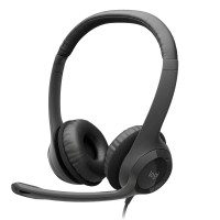 Проводные наушники с оголовьем Logitech H390 USB 2.0 черный Проводные наушники с оголовьем Logitech H390 USB 2.0 черный