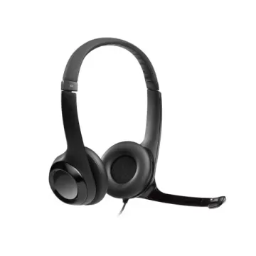 Проводные наушники с оголовьем Logitech H390 USB 2.0 black