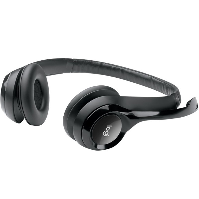 Проводные наушники с оголовьем Logitech H390 USB 2.0 черный