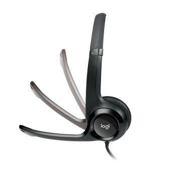 Проводные наушники с оголовьем Logitech H390 USB 2.0 черный