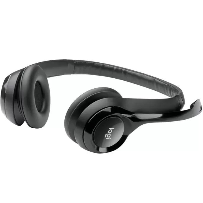 Проводные наушники с оголовьем Logitech H390 USB 2.0 black