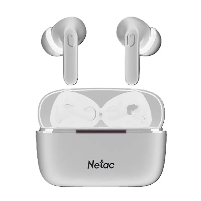 אוזניות אלחוטיות Netac LK65 Bluetooth 5.3 Up to 5.5Hrs Play לבן Stereo