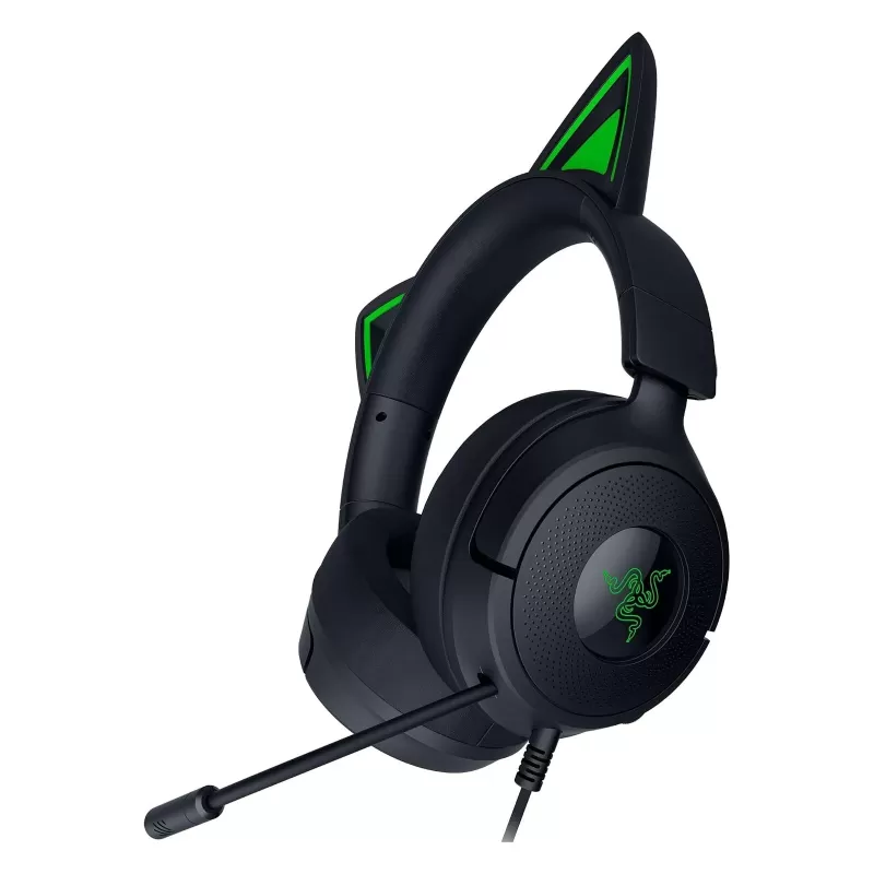 אוזניות גיימינג חוטיות RAZER Kraken Kitty V3 X שחור