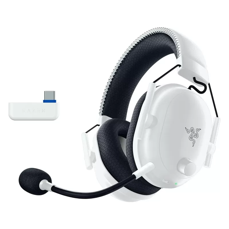 אוזניות גיימינג אלחוטיות RAZER BLACKSHARK V2 PRO FOR PLAYSTATION לבן