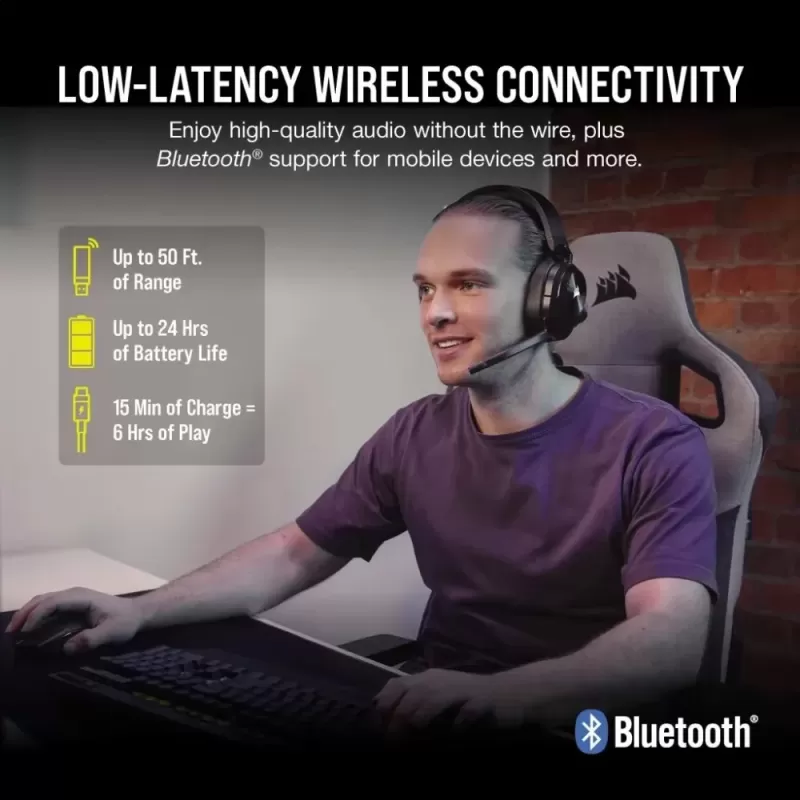 Wireless gaming headphones Corsair HS55 WIRELESS CORE