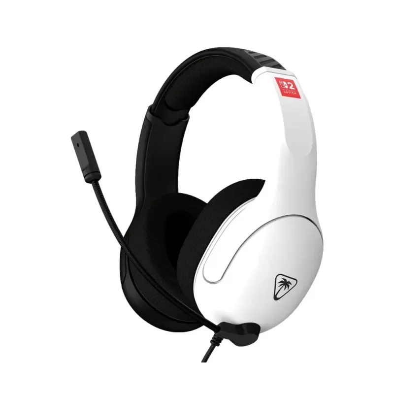 Wired Gaming Headphones Turtle Beach Airlite Fit Nintendo Switch 2 black white