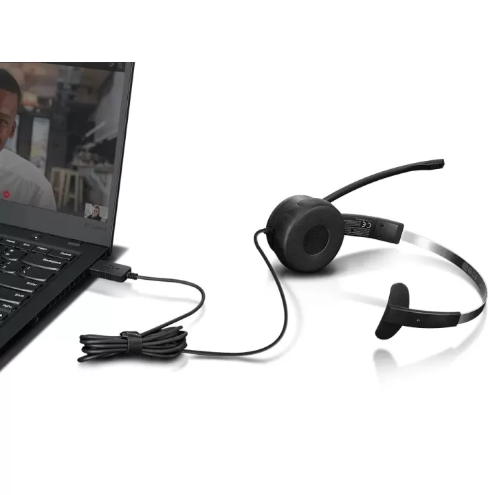 Headphones Lenovo 100 Mono USB Headset