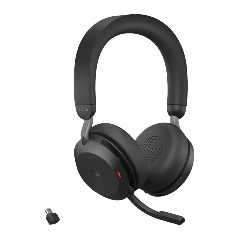 אוזניות Jabra Evolve2 75 MS USB-C Bluetooth Stereo שחור