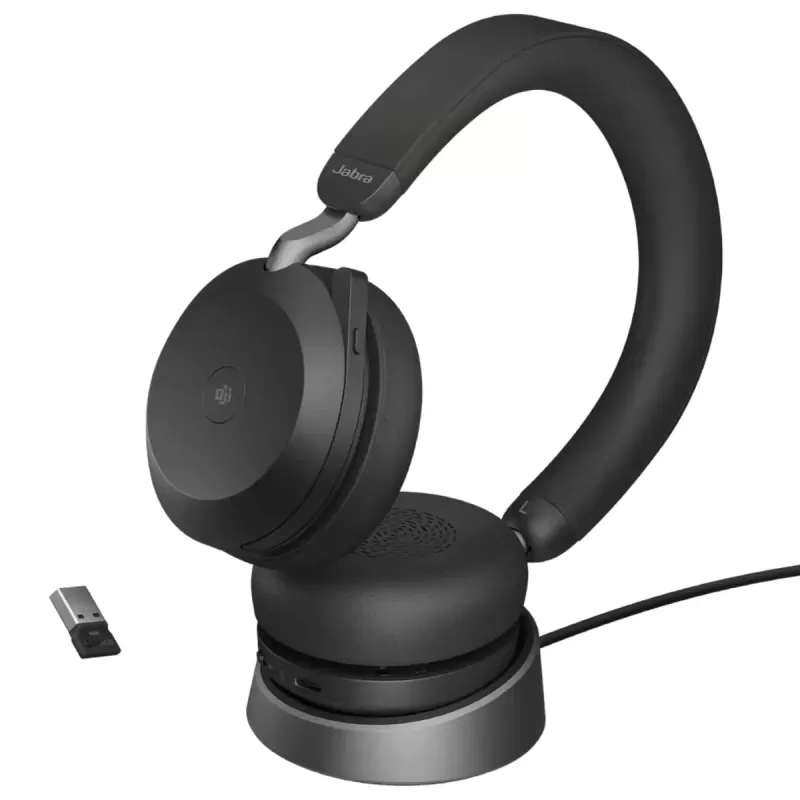 אוזניות Jabra Evolve2 75 MS USB-C Bluetooth Stereo שחור