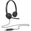 אוזניות חוטיות Logitech H340 USB-A צבע שחור אוזניות חוטיות Logitech H340 USB-A צבע שחור